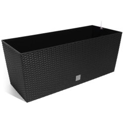 Prosperplast - Jardinière Rato 30 litres avec arrosage, anthracite, 60x25x24 cm - noir plastique ZA698