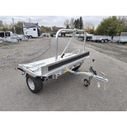 Remorque porte moto transversale DEBON Roadster Camp - 750 kg, 1 essieu, acier galvanisé