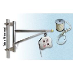 Potence de manutention - Réf. LOT-POTMANUT - Poulie-clic brevetée - Charge maxi 50 kg
