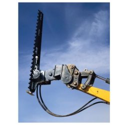 Taille-haie hydraulique pour mini-pelle 2,5 T - diamètre de coupe jusqu'à 4 cm - disponible en location