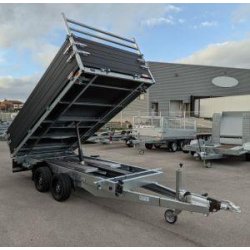 Benne tribenne électrique K3 356x184 - 3500 kg PTC - 2 essieux - full options Saris - Black Edition