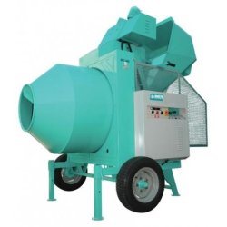 IMER Bétonnière Électrique à Chargeur BIO400 - Triphasé 380V, 400L, 3kW