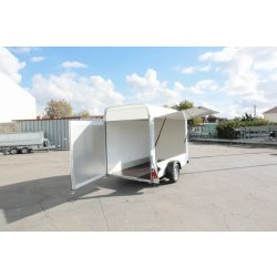 Remorque fermée a panneaux sandwich - debon - roadster 300 hayon