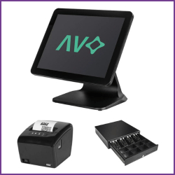 Pack caisse OVA II - TPV tactile OVA i5/Wide Intel Core Broadwell i5-5350U - Écran 15" - Afficheur client 9,7" - Imprimante thermique - Tiroir-caisse - Logiciel de caisse NF - Scanner 2D