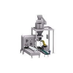PTH-900 - Ensacheuse robotisée pour sacs à gueule ouverte - semi-automatique et compatible avec systèmes de fermeture