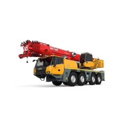 Grue mobile routière SAC 700 E - Capacité de levage 70 t, flèche 50 m, télécommande sans fil