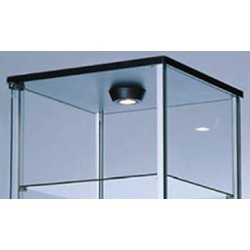 Vitrines d'exposition MINI NEW Line - structure acier - alu anodisé argent - 5000x20x20