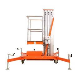 Nacelle télescopique 1 mât TOR GTWY6-100 - 125KG, 6M, batterie rechargeable
