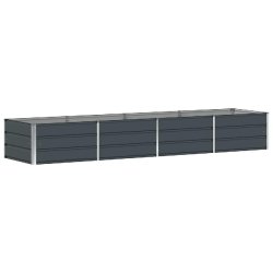 Helloshop26 - Jardinière moderne design industriel 320 x 80 x 45 cm polyvalente pour intérieur extérieur en acier anthracite 02_0059229 - acier 300