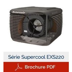 Rafraîchisseur d'air adiabatique ERP - Supercool EXS220 avec moteur HushPower silencieux