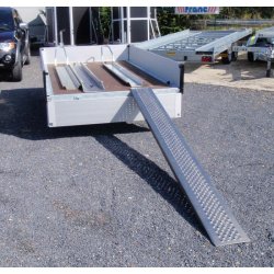 Remorque plateau 2 motos Humbaur 1420 - structure modulaire acier galvanisé - PTAC 1300 kg
