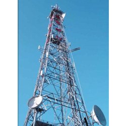Tour de télécommunication angulaire - structure tubulaire en acier - hauteur personnalisable jusqu'à 100m