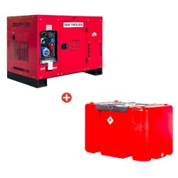 Groupe électrogène diesel 15kW + station de ravitaillement 400L MW Tools DG150EPPACK2