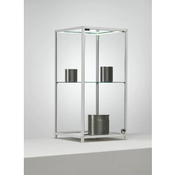 Petite vitrine commerce aluminium kl48va - aluminium anodisé