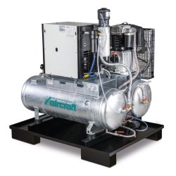 Compresseur Aircraft Airprofi DUO 703/2x100/10 KK - Universel avec 2 réservoirs de 100 L - Réf. 2023074