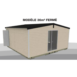 Sanitaires publics extérieurs pmr brehat plus fermé / 4 wc / 4 douches / 9 cabines / 5.77 x 6 x 3.23 m
