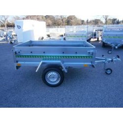 Remorque utilitaire 195x124x40 cm - 500 kg - Mirabelle 215 - caisse basculante et options disponibles