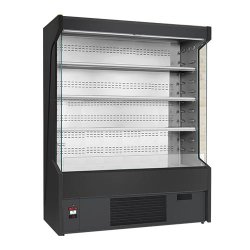 Vitrine murale self noire réfrigérée positive 1500 mm - ZCH150
