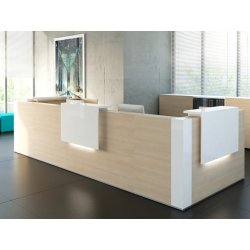 Banque d'accueil design et modulaire PMR - TERA avec options LED et configurations personnalisables