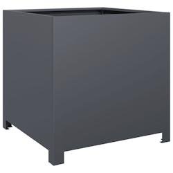 Helloshop26 - Jardinière bac lit surélevé plantes fleurs terrasse jardin 50 x 50 x 50 cm acier anthracite 02_0037652 - acier 3000214049069