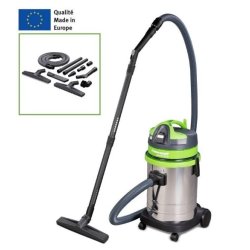 Aspirateur d'atelier Cleancraft wetCAT 133 IE - 7001135 - Cuve inox 33L - Aspirateur sec et humide