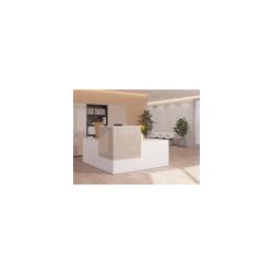 Banque d'accueil en angle TOPAZE avec retour - Deskono