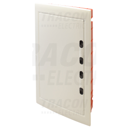 Boîte de distribution encastrée - cache plat blanc - rail N-PE 3×12 (36 modules) - IP40 - dimensions 545×305×85 mm