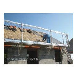 Échafaudage sur console suspendue triangle acier - Traversée murale - Poids 14 kg - Évolutif et rapide à installer