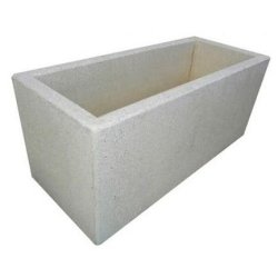 Jardinière rectangulaire en béton - robuste et adaptable - disponible en plusieurs dimensions et finitions
