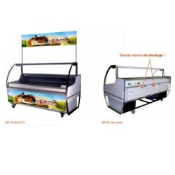 Location vitrine traiteur réfrigérée avec réserve - modèles BR 10 à BR 25 disponibles