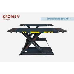 Pont élévateur à ciseaux compact, puissant et sécurisé - en anthracite X11