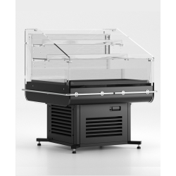 Îlot réfrigéré 2 niveaux IMPULSE 2 - bac froid positif ventilé en acier inoxydable avec vitres panoramiques plexi