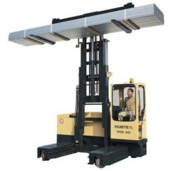 Chariot élévateur latéral multidirectionnel HUBTEX - série 2130 - capacité 3000 à 7000 kg - levée jusqu'à 12 mètres