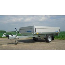 Remorque plateau Wm Meyer - roues dessous - Gamme HLC - simple ou double essieu - PTAC 750 à 2 500 kg