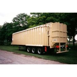 Semi-remorque compacteur BCE - Bouclier de compaction et d'éjection pour transport des déchets