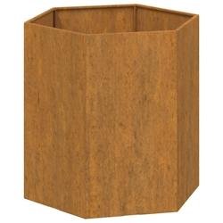Helloshop26 - Jardinière bac lit surélevé plantes fleurs terrasse jardin Rouillé 40 x 40 x 45 cm acier corten marron 02_0038721 - marron métal 30
