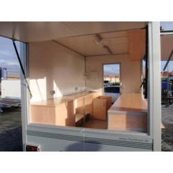 Remorque de vente - Humbaur HVKU 203421 - isotherme et équipée pour commerce ambulant