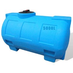 Réservoir eau de pluie PE type CHO 5000L - Polyéthylène Bleu - Stockage et récupération