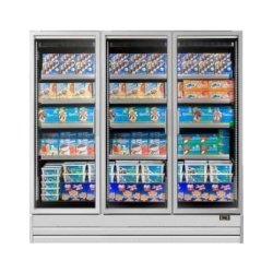 Vitrine verticale froid négatif 3 portes Bonnet Névé EPTA Multifreeze 3P Efficia P77cm (%IA5-6... Ou MULTIFREEZ ... BT)