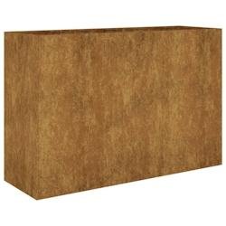 Helloshop26 - Jardinière bac lit surélevé plantes fleurs terrasse jardin de jardin 120 x 40 x 80 cm acier corten marron 02_0039345 02_0039345 - mar