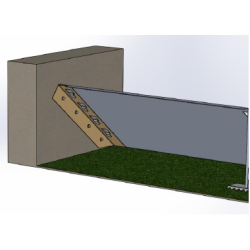 Dispositif anti-inondation démontable mobile et auto-stable - FLO-MOB LT en aluminium ou acier galvanisé