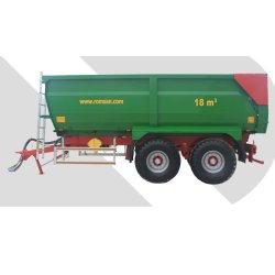 R 160 TAHK - Benne agricole à tandem monocoque - Romsan - capacité 15500 kg