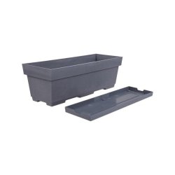 Jardinière plastique 13631 g.Ant l.18 x l.50 x h.16.7 cm anthracite