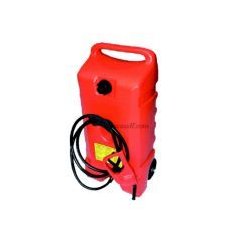 Cuves à carburants - Francoself - Réservoir mobile 53L en polyéthylène avec pompe et roulettes