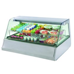 Vitrine réfrigérée de comptoir Gastrovision 3 - capacité 3 bacs GN 1/1 - VC1200RO