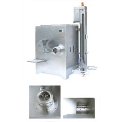 Hachoir à viande professionnel automatique angulaire 180 VVS - acier inoxydable - capacité jusqu'à 6 T/h