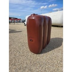 Conteneur plastique ex fioul 1500 L peint en rouge - occasion - ref : W00152302003PI - Dabert-Citernes