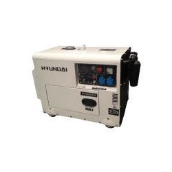 Groupe électrogène DHY6000SE - Hyundai - Diesel - Puissance maxi 5500W - Démarrage électrique - Silencieux 79 dB