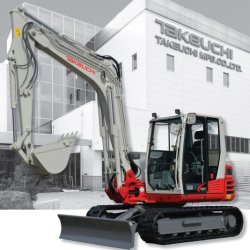 Mini-pelle avec  système hydraulique, pompe de type load sensing et cabine spacieuse  - Takeuchi TB290-2