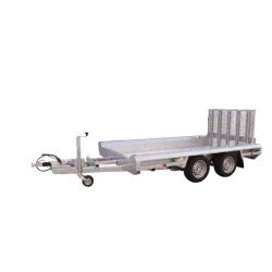 Remorque porte-engins Hulco 3T - 3,94m, 2 essieux, modèle Terrax-2 3002 394x180 cm